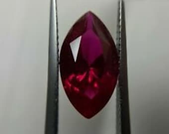 Lab Grown Ruby 16mm x 8mm Marquise Shape Lot of 1 Stone