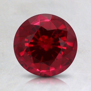 Lab Grown Ruby 7mm Round Lot of 25 gemstones loose