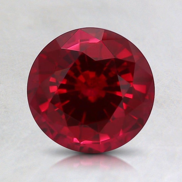 Lab Grown Ruby 12mm Round Lot of 5 gemstones