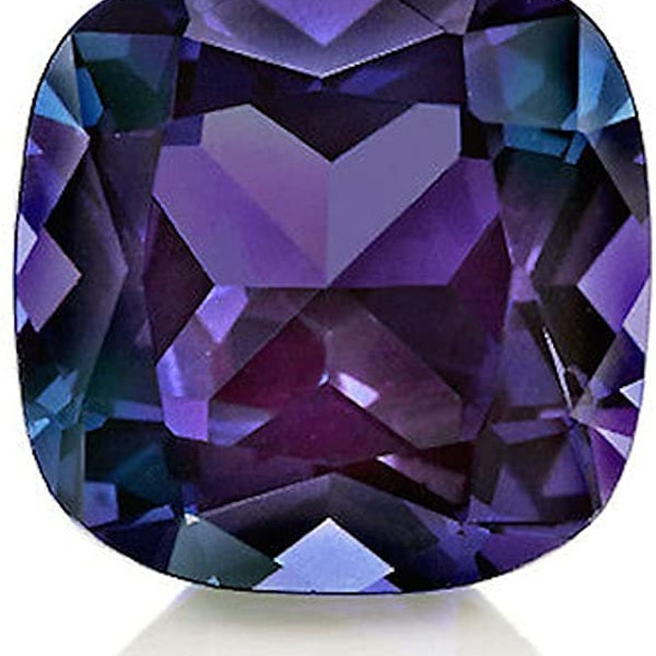 Lab Grown Alexandrite 10mm Cushion Cut Lot of 1 Stone