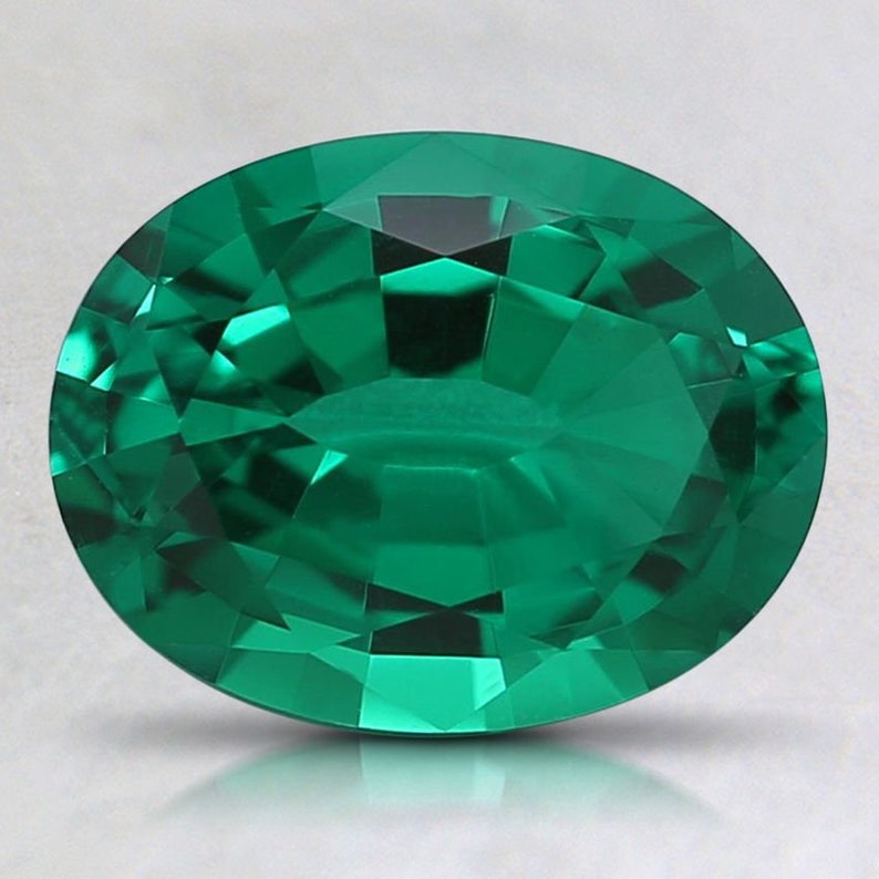 Emerald Lab Grown 5mm X 3mm Oval Wholesale Lot of 1 Gemstone Etsy