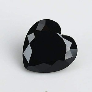 Natural Black Sapphire 4mm Heart Shape Lot of 5 Stones