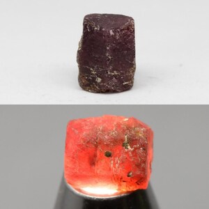Natural Ruby Faceting Rough 8mm x 7mm 5ct Unheated #FR0020