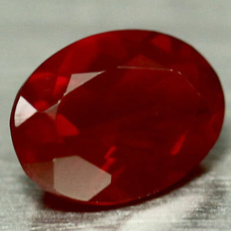 Natural Mexican Fire Opal 8mm x 6mm Oval Lot of 1 Stone .95ct #PG645