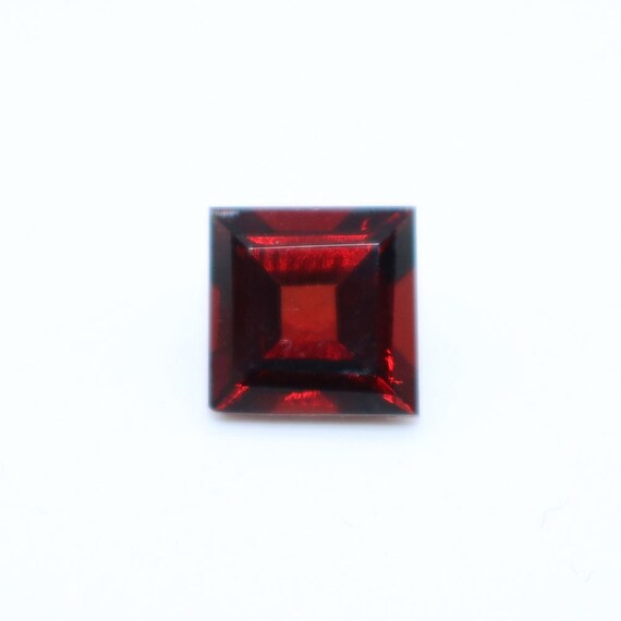 Square cut best sale garnet