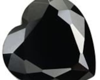 Natural Black Spinel 5mm Heart Wholesale Lot of 10 Stones