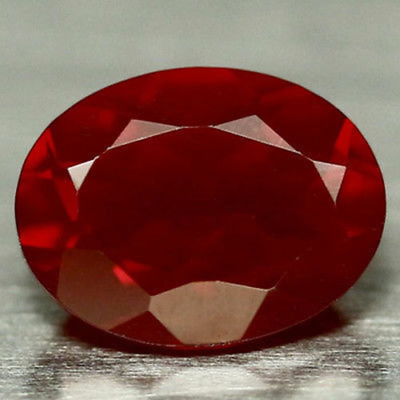 Natural Mexican Fire Opal 8mm x 6mm Oval Lot of 1 Stone .95ct #PG645