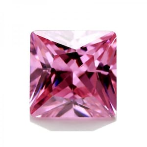 Lab Grown Pink Sapphire 5mm Princess Cut wholesale Lot of 15 gemstones