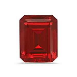 Lab Grown Ruby 7mm x 5mm Emerald Cut Lot of 25 Stones