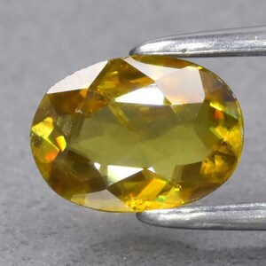 Natural Greenish Yellow Sphene Oval 7mm x 5mm .77ct #PG6200 FREE SHIPPING