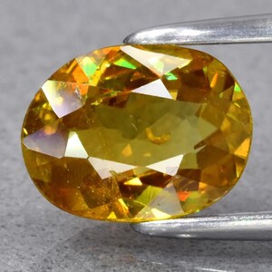 Natural Greenish Yellow Sphene Oval 7.8mm x 6mm 1.26ct #PG6129 FREE SHIPPING