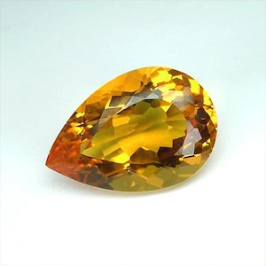 Natural Citrine 15mm x 10mm Pear wholesale Lot of 1 gemstone