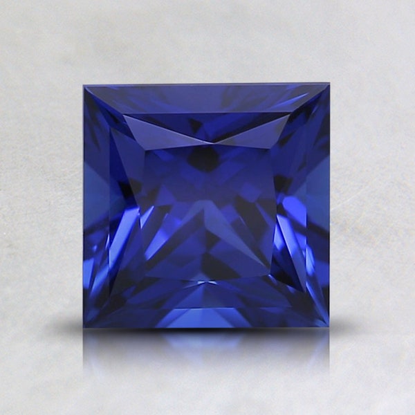 Lab Grown Blue Sapphire 6mm Princess Cut wholesale Lot of 1 gemstone