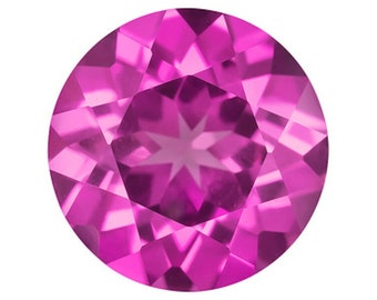Lab Grown Pink Sapphire 4mm Round wholesale Lot of 15 gemstones