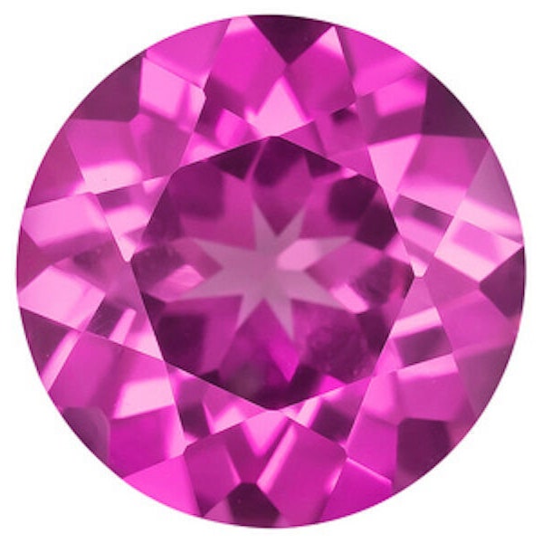 Lab Grown Pink Sapphire 5mm Round wholesale Lot of 10 gemstones