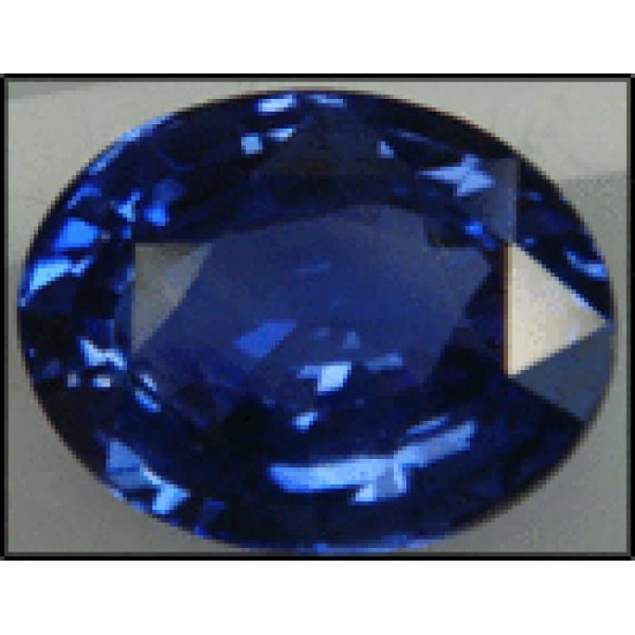 2 Pierres Précieuses Saphir Naturel Bleu 9x7mm Taille Ovale - Lot Inde