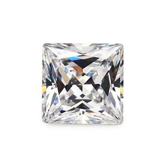 Cubic Zirconia 2mm Princess Cut Wholesale Lot of 50 Stones AAAAA