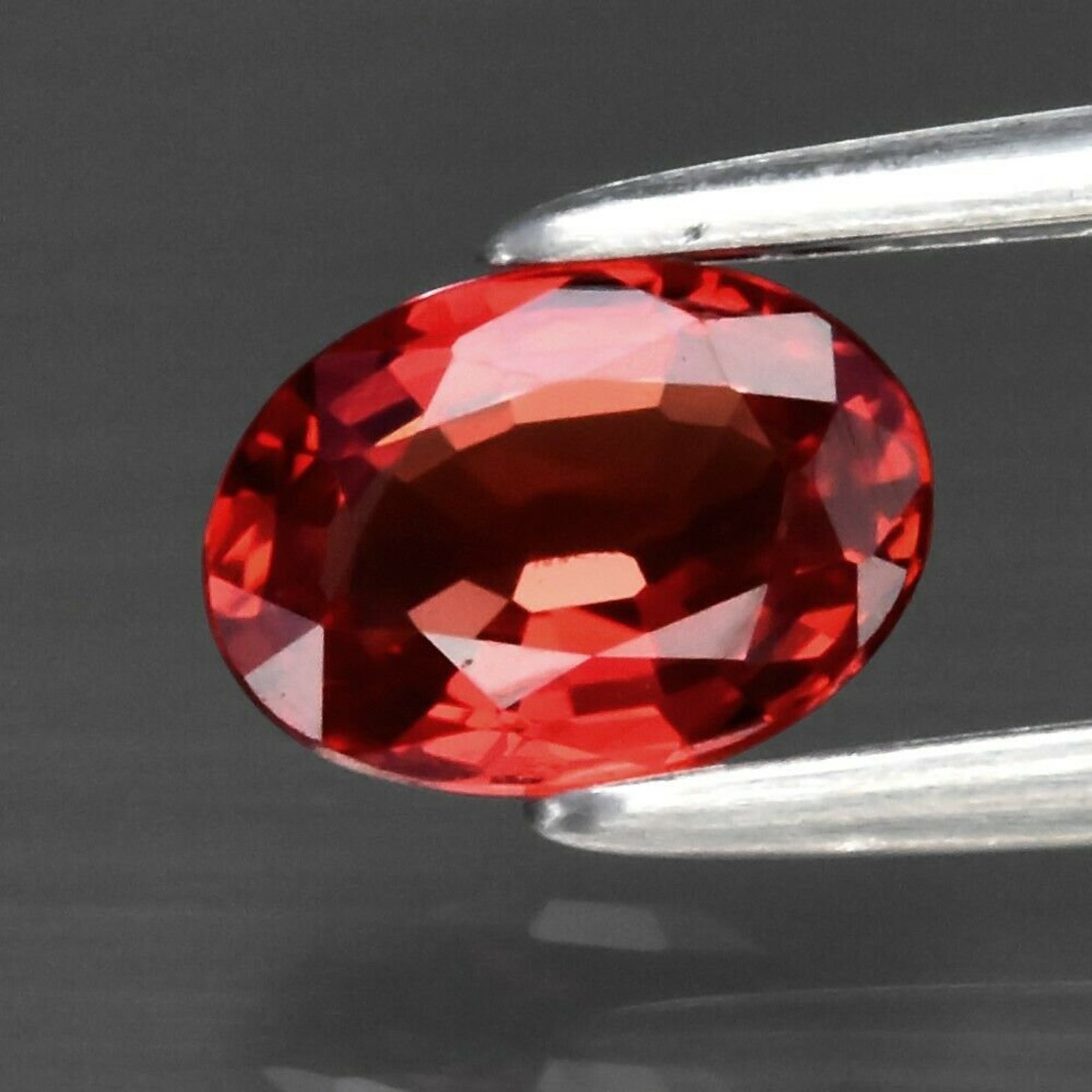 Natural Red/Orange Sapphire 6mm x 4.3mm Oval .57ct PG4885 Etsy