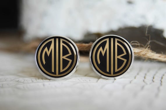 Monogrammed cufflinks deals