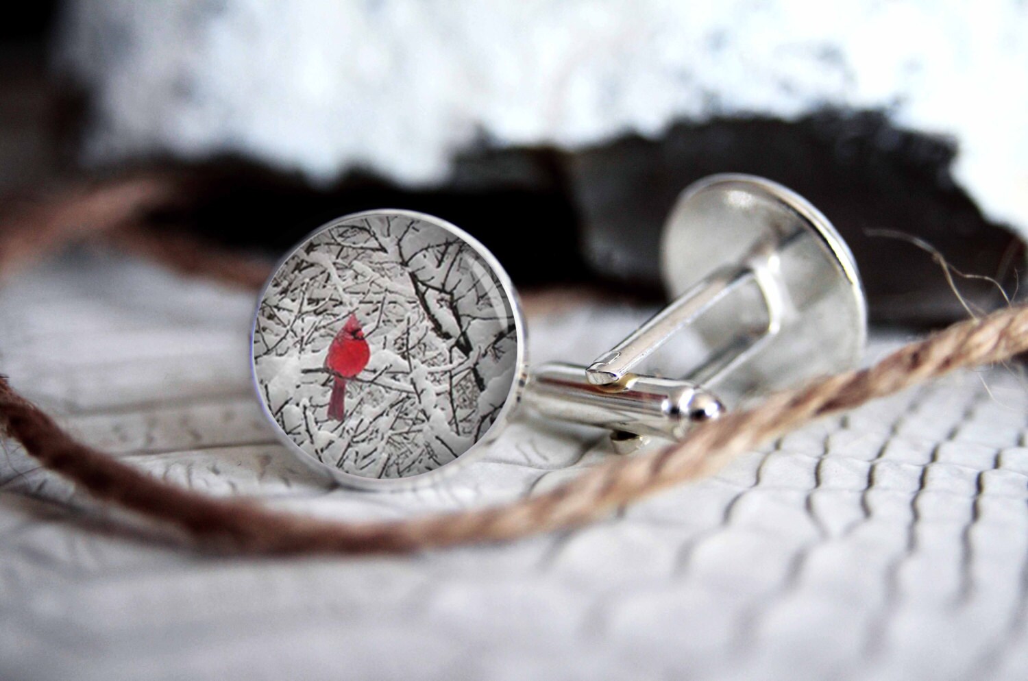 MLB St. Louis Cardinals Cufflinks Sterling Silver