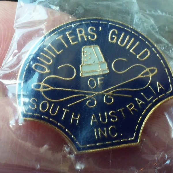 Quilters' Guild of South Australia Inc. Lapel pin pre-owned