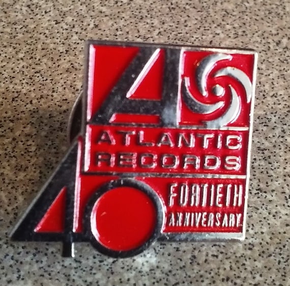 Atlantic Records enamel pin 40th Anniversary Fortieth