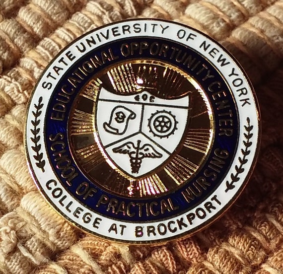 State University of New York enamel Lapel jacket … - image 1