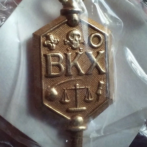 Beta Kappa Chi antiqued bronze Lapel jacket tie pin pre-owned