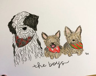 FRAMED Personalized Pet Portrait
