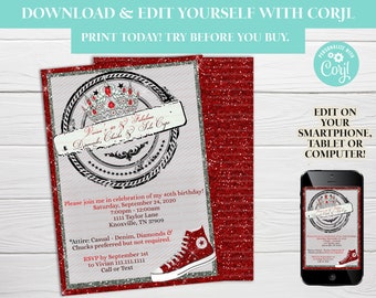 converse wedding invitations