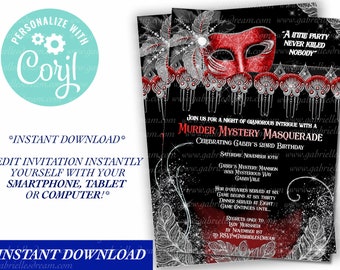 Mystery Dinner Mask Etsy