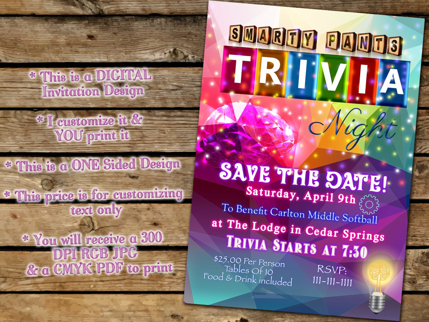 trivia-night-invitation-game-party-invitation-trivia-night-etsy-uk