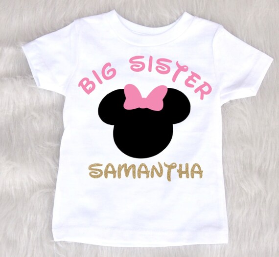 minnie mouse big sister shirt