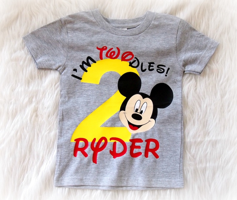 mickey 2nd birthday shirt