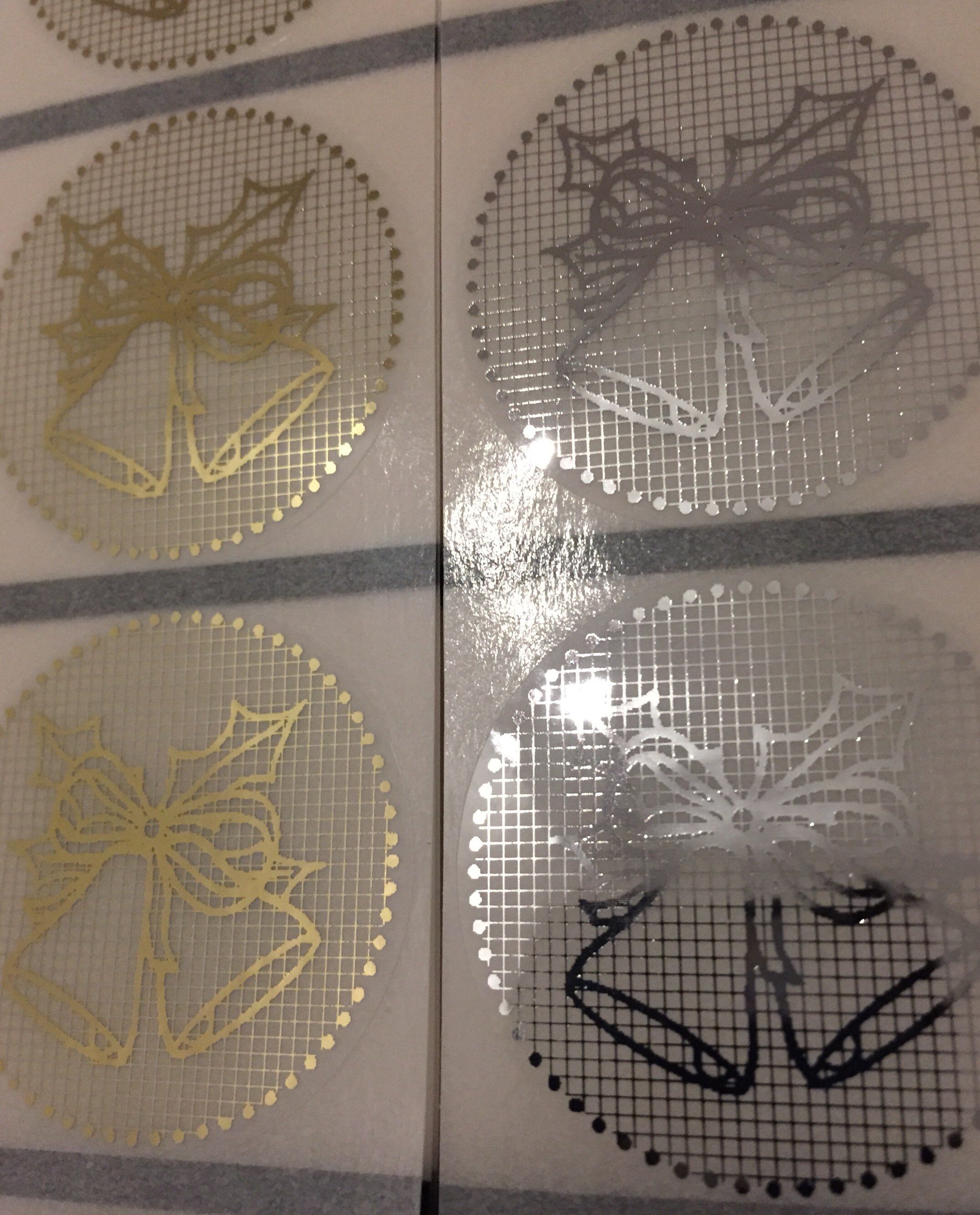 50 X Designer Christmas Seals Gift Seal Christmas Present Etsy