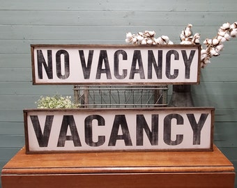 No Vacancy Sign, Guest Room Decor, Living Room Decor