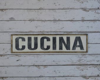 Italian Kitchen Sign, Cucina Sign, Italian Decor, Italian Wood Sign, Mangia Sign, Famiglia Sign, Custom Wood Sign, Italian Sign