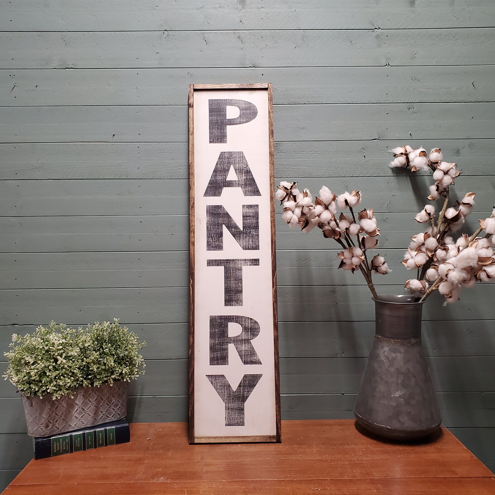 Vertical Pantry Sign Custom Wood Sign Market Sign Laundry Etsy