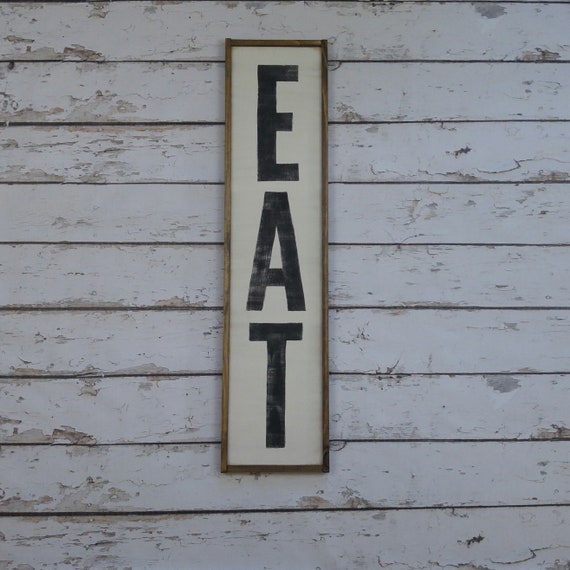 van nu af aan Wens Celsius Hout eten teken verticaal eten teken teken hout eten eten - Etsy Nederland