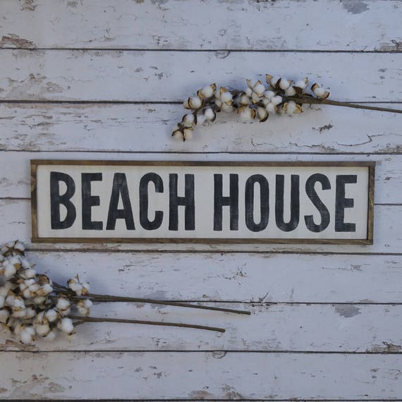 Beach House Sign Beach House Decor Coastal Decor Coastal Etsy