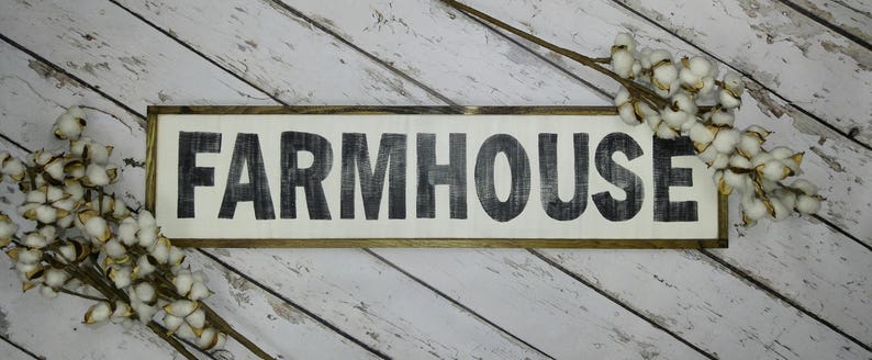 Framed Farmhouse Sign, Rustic Farmhouse Sign, Farmhouse Wall Decor image 3