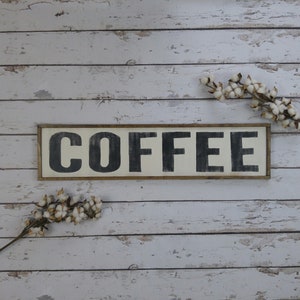 Coffee Sign Coffee Signs for Kitchen Rustic Coffee Sign - Etsy