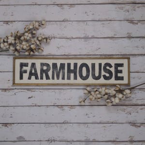 Framed Farmhouse Sign, Rustic Farmhouse Sign, Farmhouse Wall Decor image 2