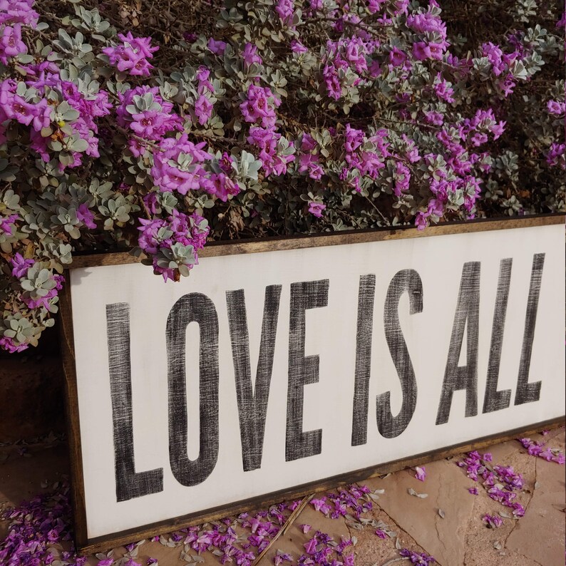 Love is All You Need Wood Sign All You Need is Love Sign Etsy