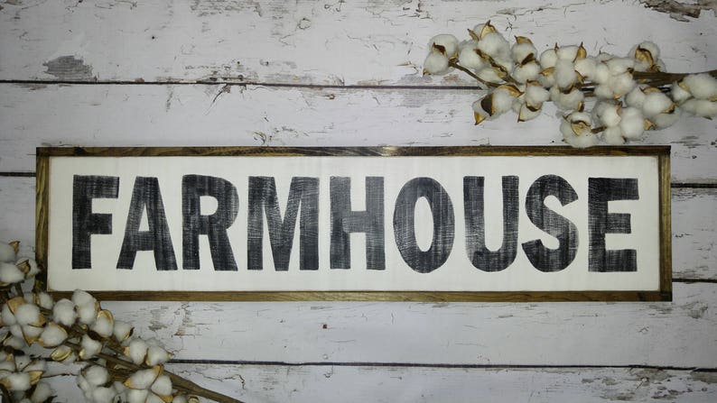 Framed Farmhouse Sign, Rustic Farmhouse Sign, Farmhouse Wall Decor image 4