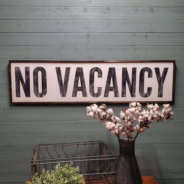 Outdoor No Vacancy Sign Etsy