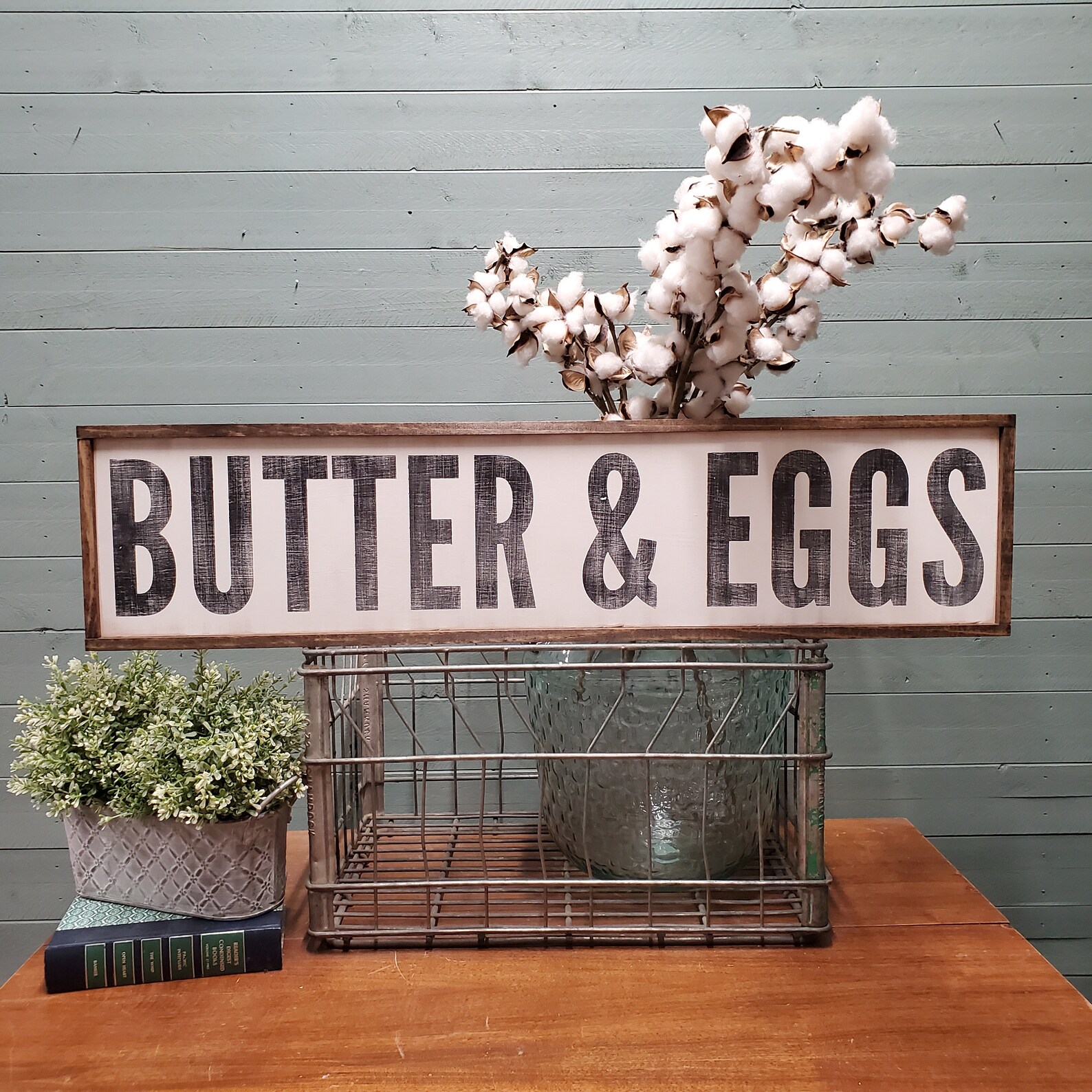Butter and Eggs Sign Dairy Sign Farmhouse Wall Decor Etsy