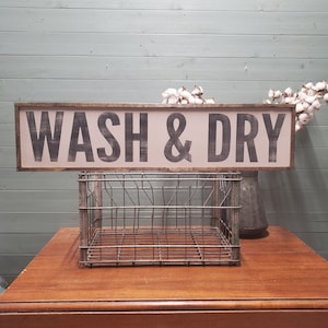 Laundry Room Sign, Wash and Dry Sign,  Laundry Room Decor, Laundry Sign, Farmhouse Laundry Sign, Wood Laundry Sign, Custom Wood Sign