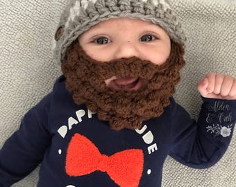 baby beard hat etsy