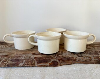 Collection of 4 vintage Speckled glaze Mugs Made in the USA